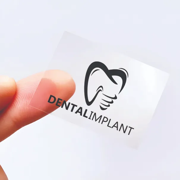Transparent Sticker Rectangle Shape