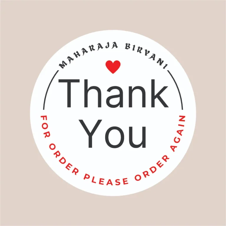 Transparent Sticker Round Shape